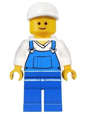 Lego minifigure town overalls - lego, town: