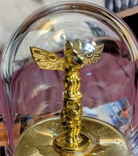 Rare 24Kt Gilded Silver Totem