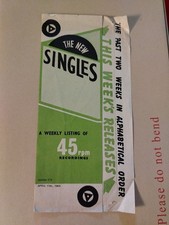 The New Singles Weekly Listing