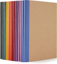 Feela 16 Pack Kraft Notebooks