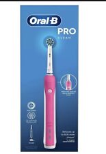 ORAL B PRO CLEAN PRESSURE SENSOR PINK  3D CLEANING RECHARGEABLE TOOTHBRUSH