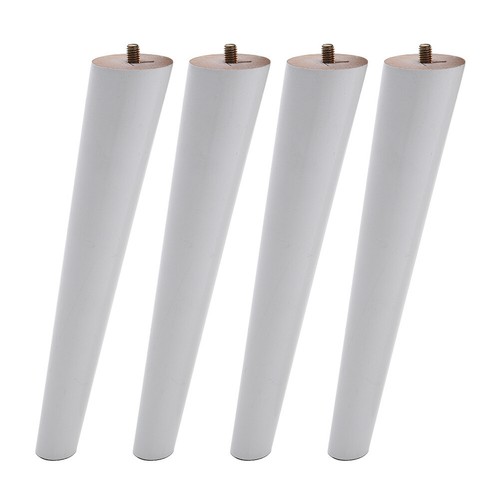 Square round wooden feet - 4x,
