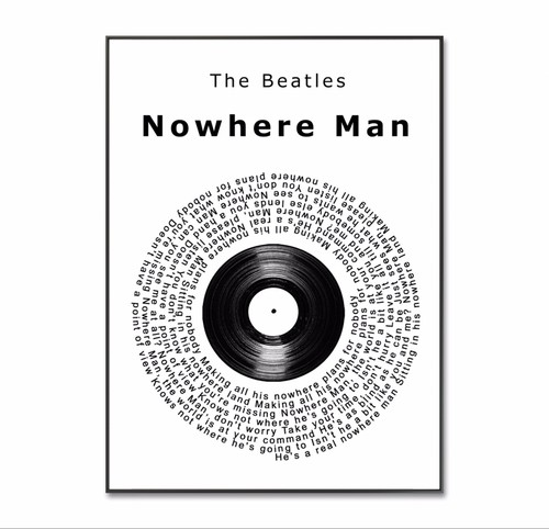 The beatles poster nowhere - beatles,