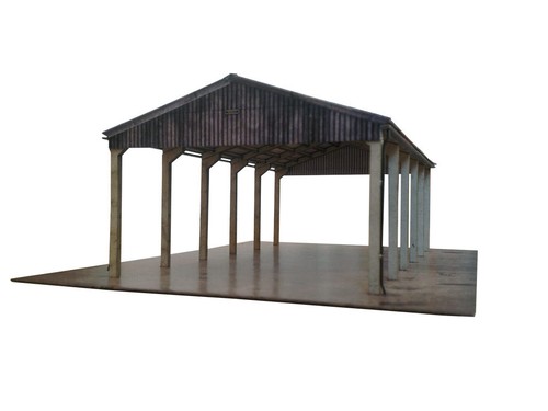 Laser cut open sided farm - laser,
