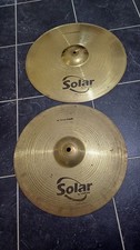 Sabian Solar Crash Cymbal Set 16" 18" Crash Crash/Ride 16 18 Inch Pair