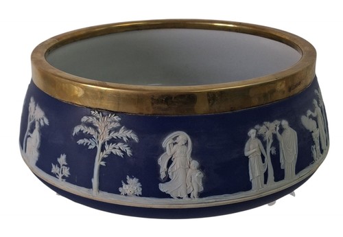 Wedgwood jasperware blue bowl - wedgwood,
