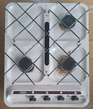 Caravan Motorhome Campervan Gas Cramer  3 Hob & Grill Cream Steel