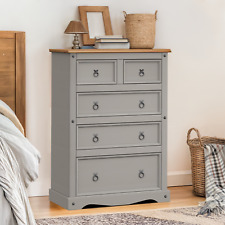 Corona Chest of Drawers Grey