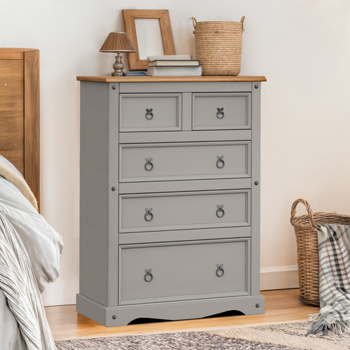 Corona chest drawers grey - corona, of