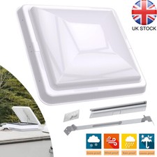 14" White RV Roof Vent Lid