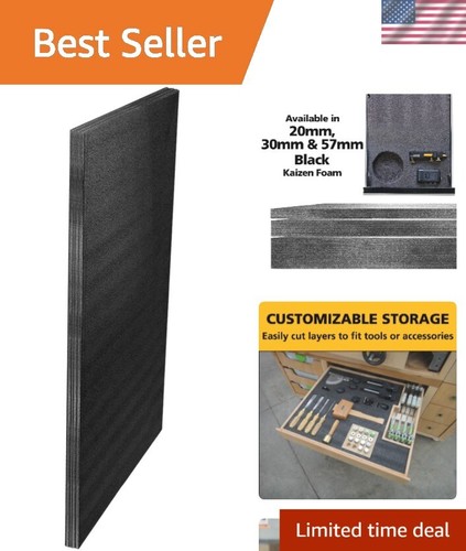 Black kaizen foam 57mm thick - foam,