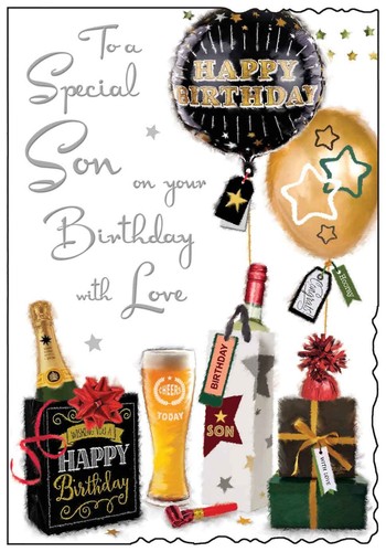 Son birthday card - card, special