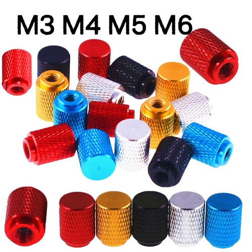 M6 colourful knurled - m3,