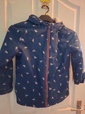 Kite Kids Coat Age 9 Years Blue Dinosaur Print
