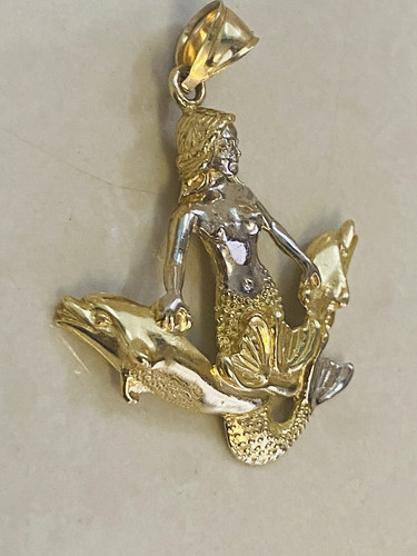 Solid 14k fine gold anchor - fine,