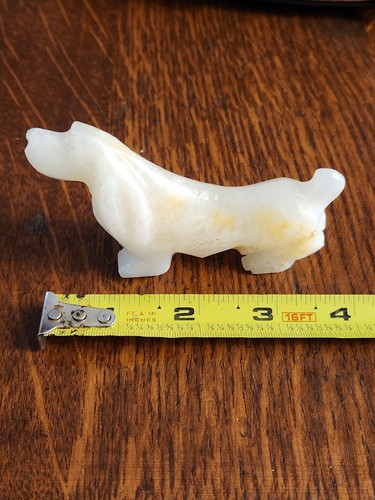 Soapstone hound dog hand - hound,