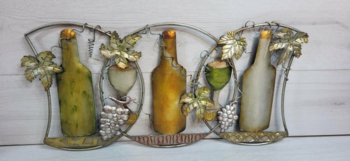 Large metal wine wall - 3d,