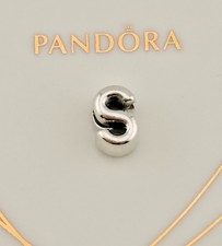New Genuine Authentic Pandora Silver Letter S Alphabet Initial Charm 797473