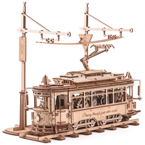 Robotime lisbon tram wooden - lisbon,