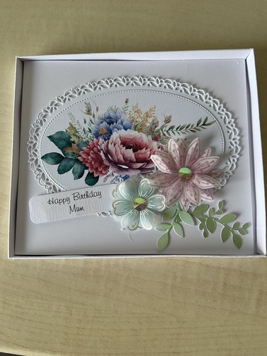 Handmade luxury birthday - luxury, card