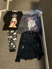 Girls Bundle The Nightmare Before Christmas PJs 2 Tops 7-8 Years United Colours