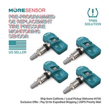4-Pack 433MHz TPMS Tire Sensor