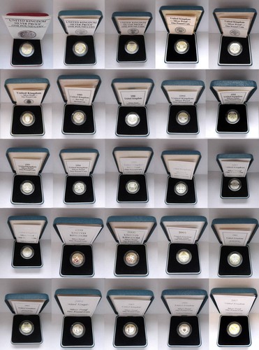 Silver proof one pound - £1,