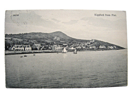 Postcard kippford from pier - postcard.,