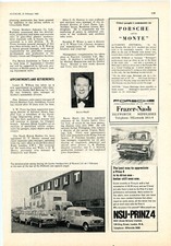 NSU Prinz Porsche Renault 4 DKW F102 Ruddspeed Mustang Austin Healey cost 1965 A