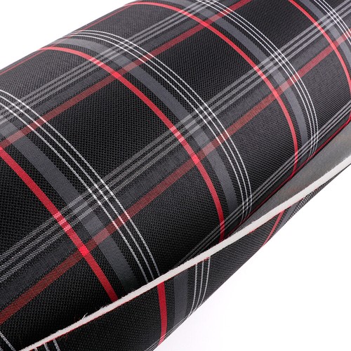 Black plaid interior - black,