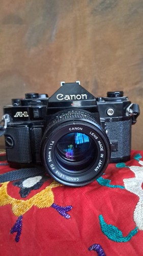 Canon 35mm slr film camera - a1,