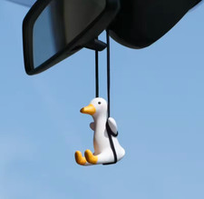 Swinging Duck Car Mirror