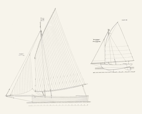 Sail plans ruby 18 ft - plans., gig