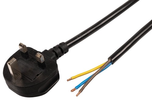 Power cable plug 10a fused - plug,