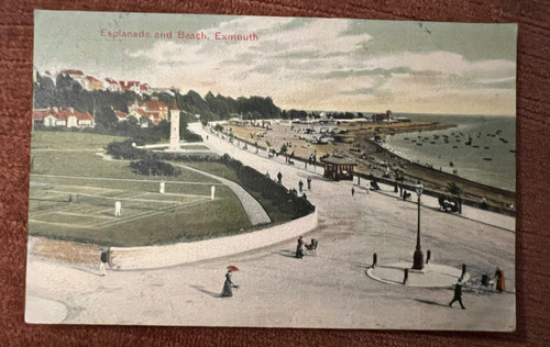 Antique postcard exmouth devon - antique,