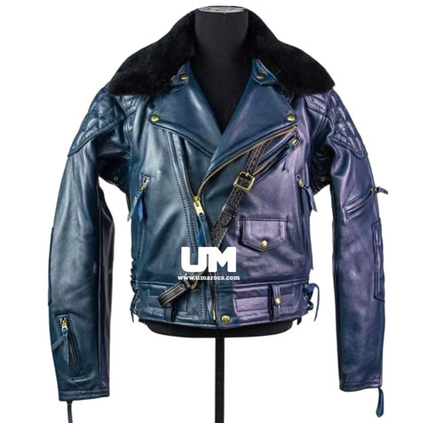 Men blue brando style - blue,