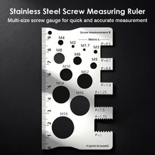 Screw Thread Pitch Gauge Ruler