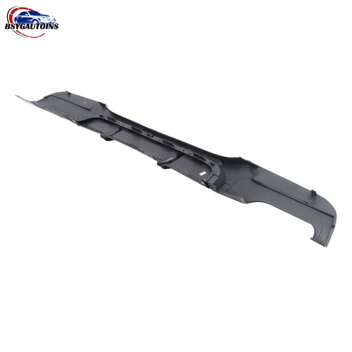 Gloss black rear diffuser - black,