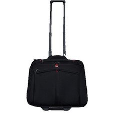 SWISSGEAR BY WENGER LUGGAGE BAG WITH WHEELS & EXTENDABLE HANDLE - CONDITION OK .