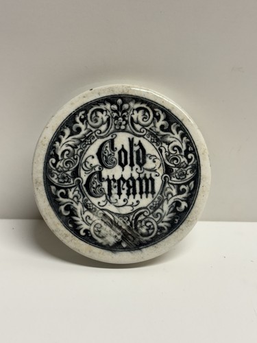 Antique cold cream - antique, pot