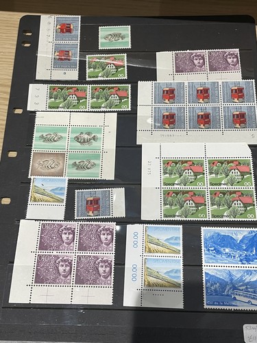 Swiss specimen stamps - swiss,