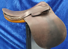 Robson & Cooper York Leather Horse Saddle 17" Handmade Harness  1851 Yorkshire