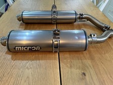 Yamaha R1 5VY 2004 2005 2006 Micron Titanium Race Exhaust Silencers With Baffles