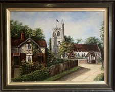 ANTIQUE OIL PAINTING Large