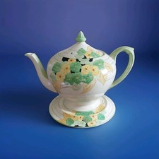 Crown Ducal Art Deco teapot with stand. Perfect condition, 8 inches in height.