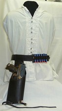 Steampunk Faux Leather Drop Leg Holster & Accs - fits Nerf Hammershot/Strongarm