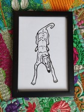 Greyhound Sighthound Lino