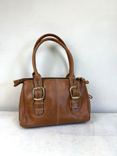 CLARKS Tan Leather Handbag Top
