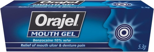 Orajel mouth gel denture - gel,, and