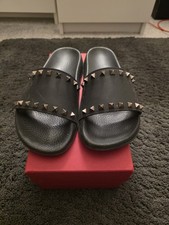 Valentino garavani rockstud rubber Sliders UK4 37 Powder Pink Nude